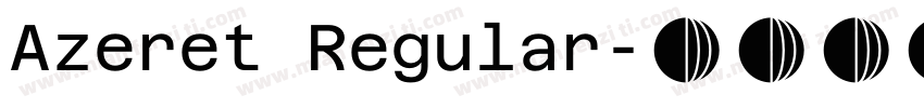 Azeret Regular字体转换